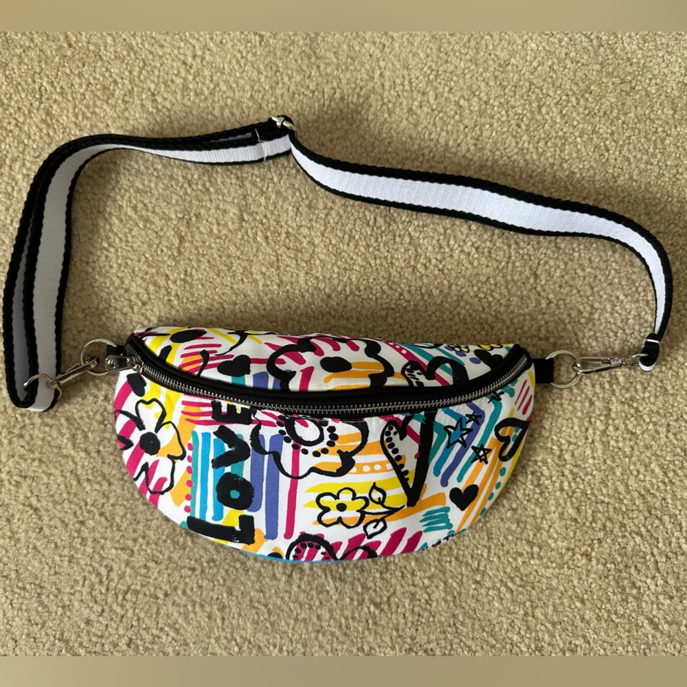 Brighton Graffiti Love Cross Body Belt Bag